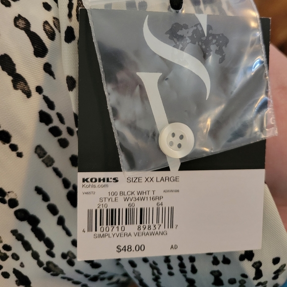 Black & Cream Blouse - Picture 6 of 6